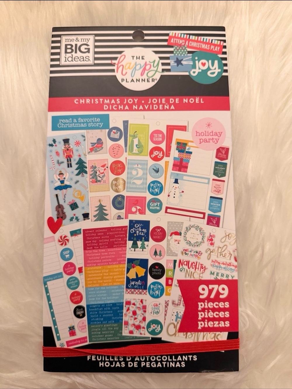 The Happy Planner “Christmas Joy” Sticker Book - Red, Green, Blue